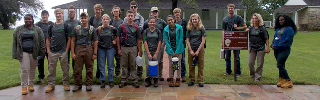 Group photo at National Park Service site